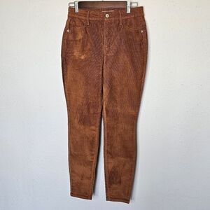 Old Navy Rust Brown Cords‎ Rockstar Super Skinny High Rise Size 6